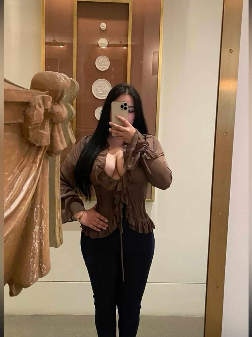 fashion nova about me flyaway chiffon ruffle top